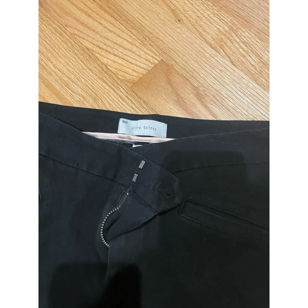 GAP Ultra Skinny black two way stretch pants size 8R